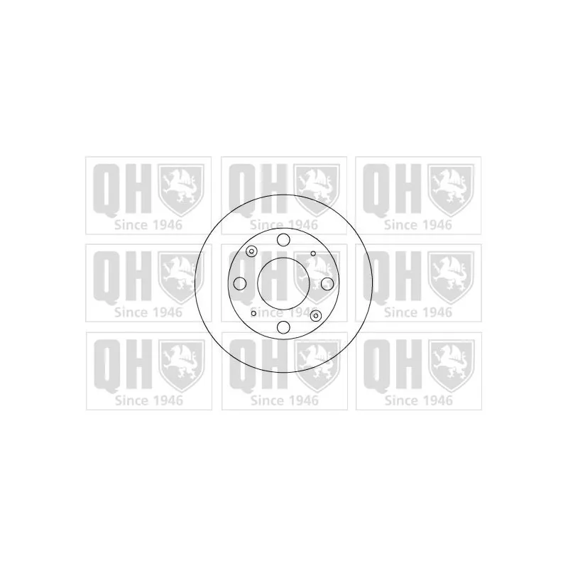 Jeu de 2 disques de frein avant QUINTON HAZELL BDC3385