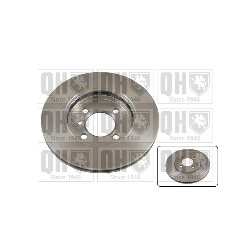 Jeu de 2 disques de frein avant QUINTON HAZELL BDC3480