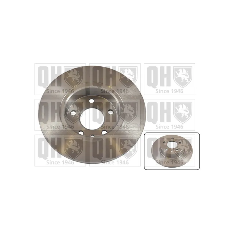 Jeu de 2 disques de frein arrière QUINTON HAZELL BDC3504