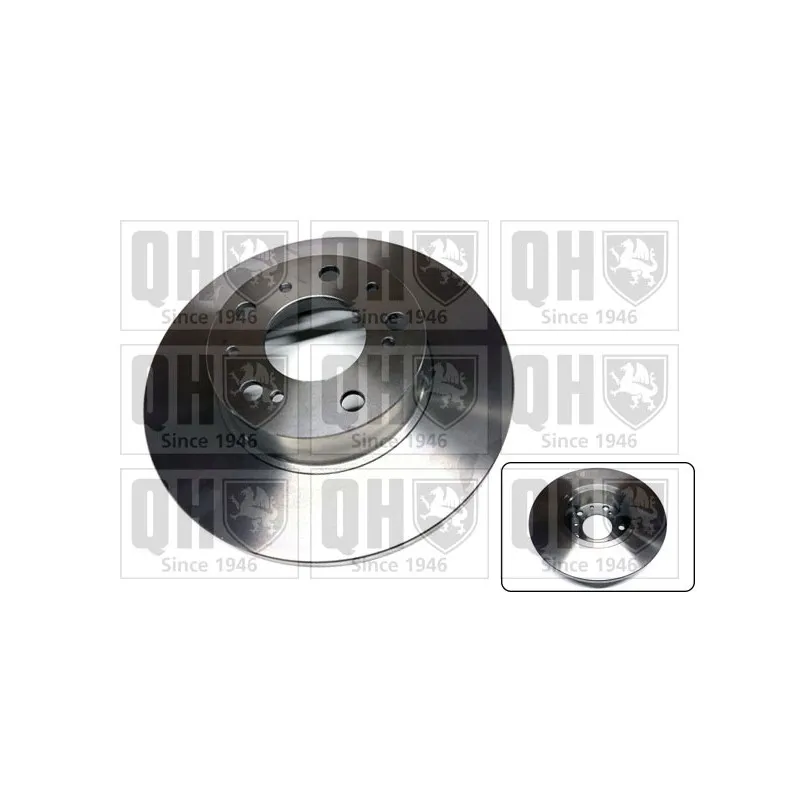 Jeu de 2 disques de frein avant QUINTON HAZELL BDC3512