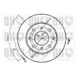 Jeu de 2 disques de frein avant QUINTON HAZELL BDC3524 - Visuel 2