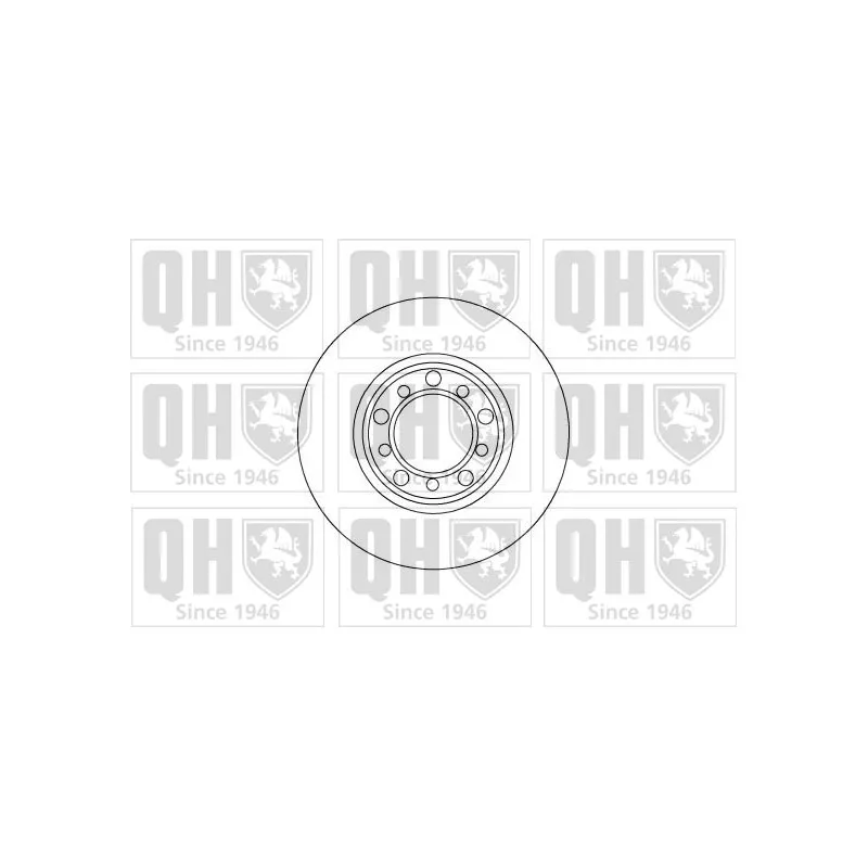 Jeu de 2 disques de frein avant QUINTON HAZELL BDC3532