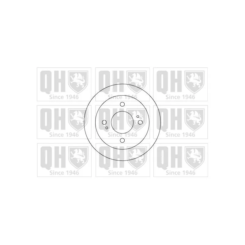 Jeu de 2 disques de frein arrière QUINTON HAZELL BDC3541