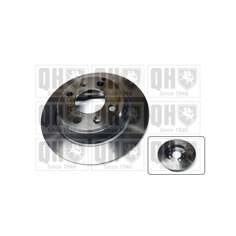 Jeu de 2 disques de frein arrière QUINTON HAZELL BDC3554