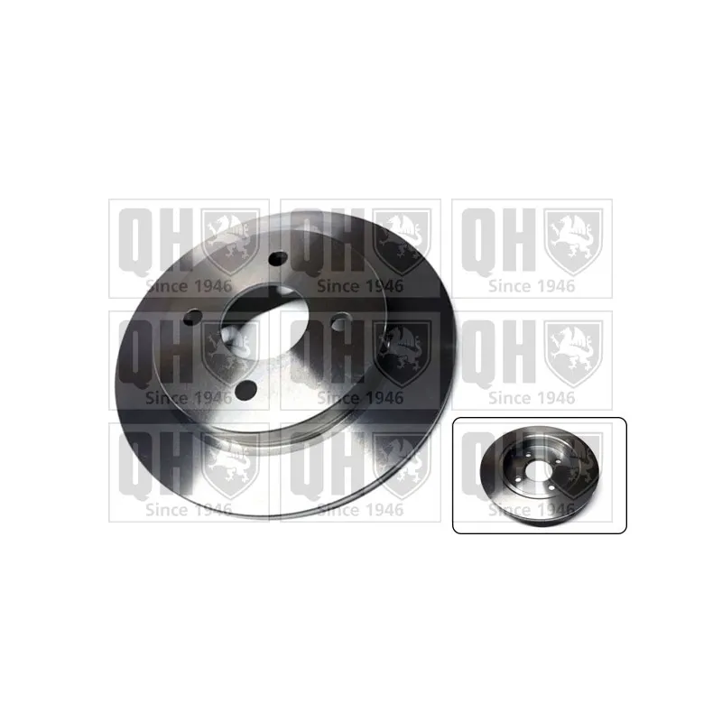 Jeu de 2 disques de frein arrière QUINTON HAZELL BDC3583