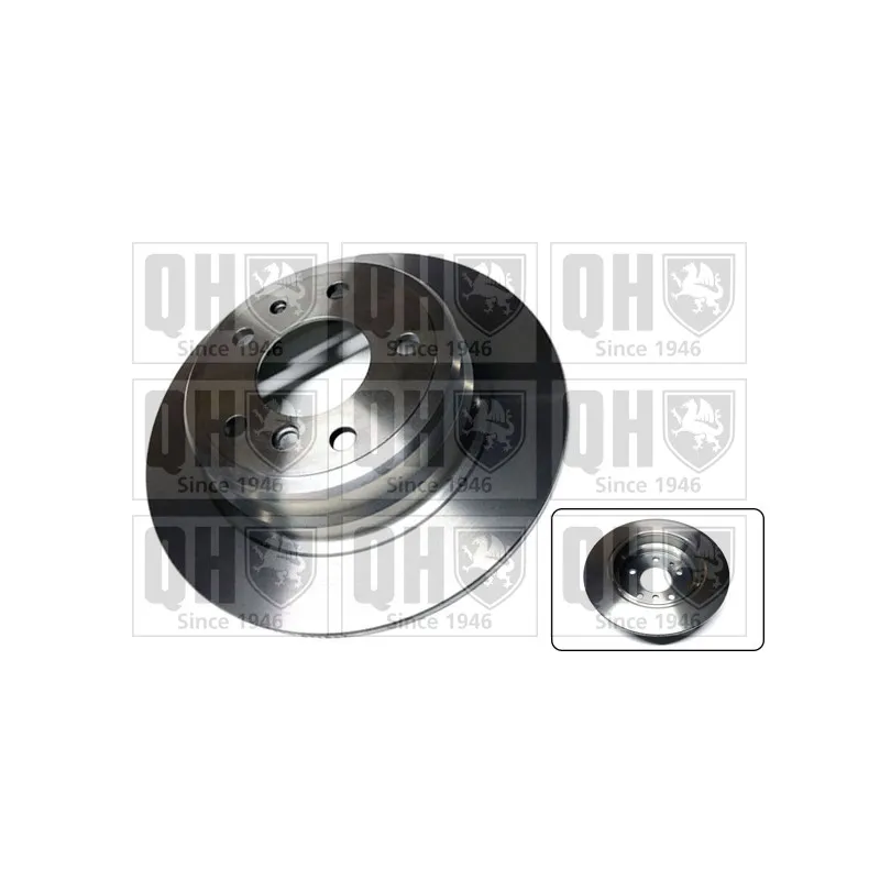 Jeu de 2 disques de frein arrière QUINTON HAZELL BDC3640