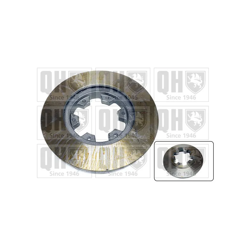 Jeu de 2 disques de frein avant QUINTON HAZELL BDC3677