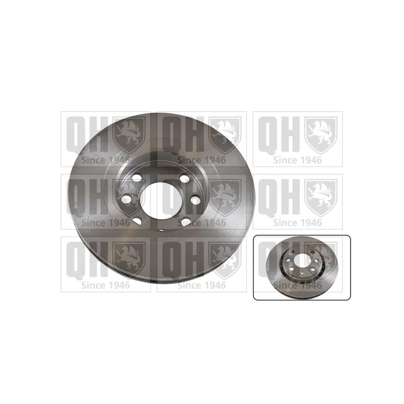Jeu de 2 disques de frein avant QUINTON HAZELL BDC3680