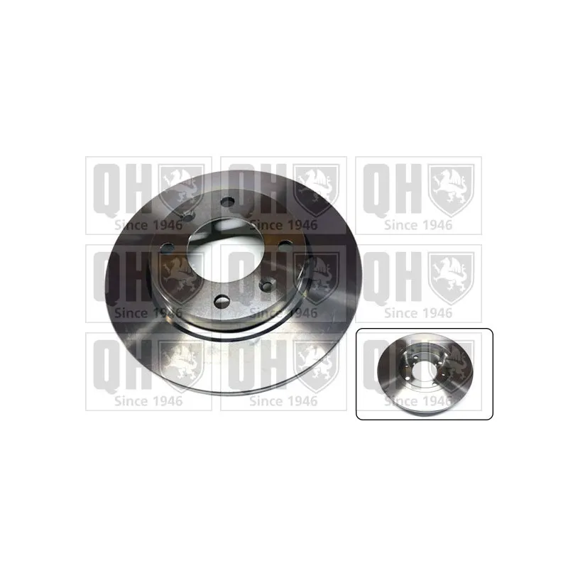 Jeu de 2 disques de frein arrière QUINTON HAZELL BDC3690