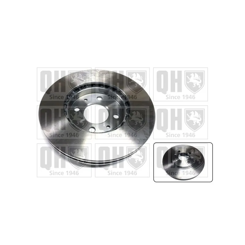 Jeu de 2 disques de frein avant QUINTON HAZELL BDC3696