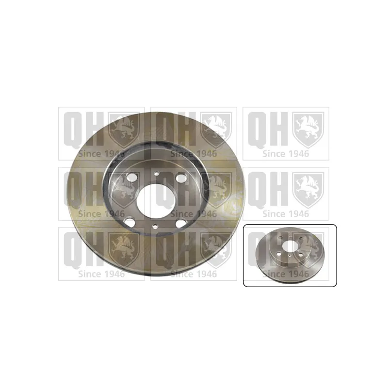 Jeu de 2 disques de frein avant QUINTON HAZELL BDC3698