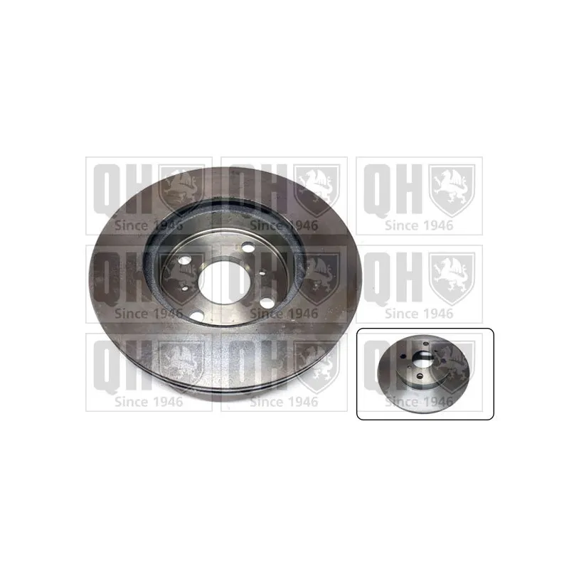 Jeu de 2 disques de frein avant QUINTON HAZELL BDC3700