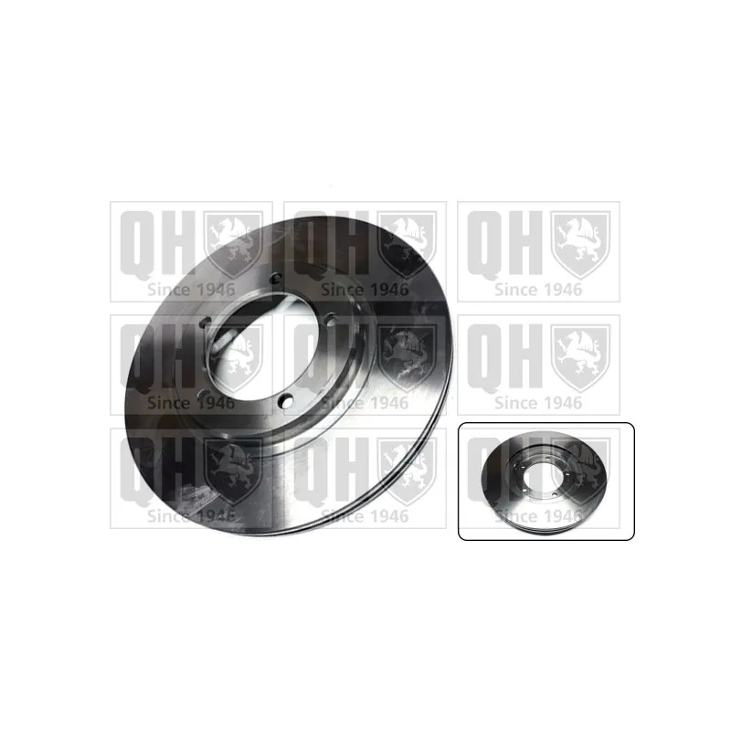 Jeu de 2 disques de frein avant QUINTON HAZELL BDC3743