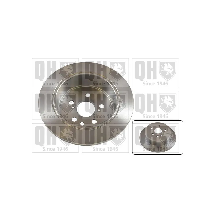 Jeu de 2 disques de frein arrière QUINTON HAZELL BDC3763