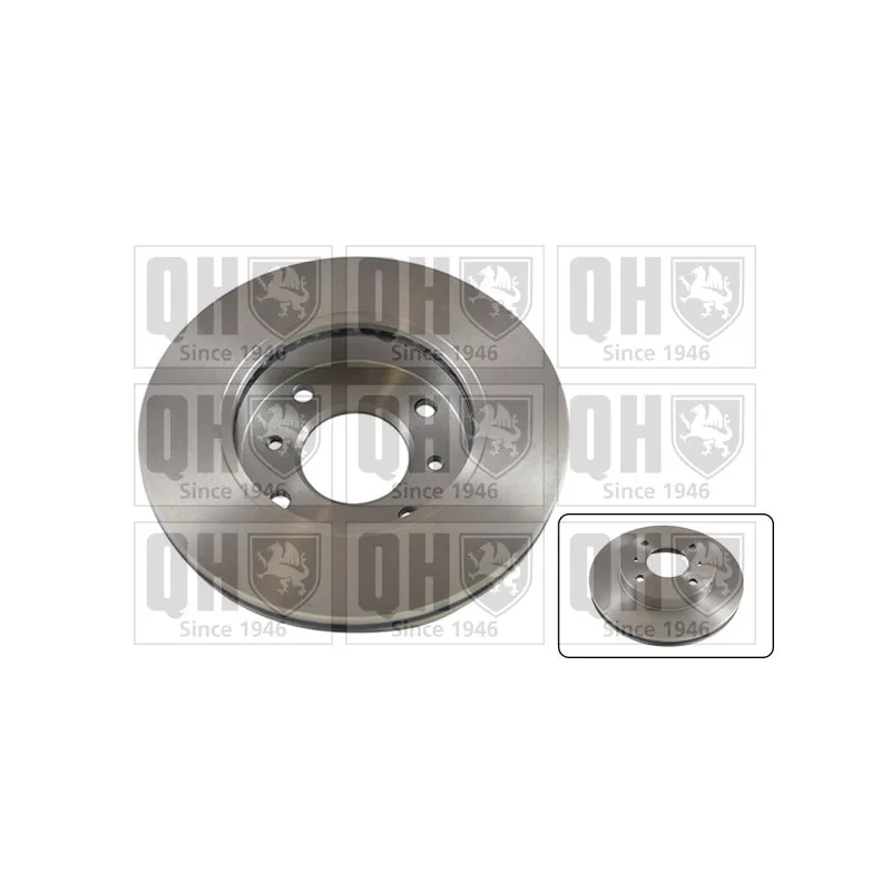 Jeu de 2 disques de frein avant QUINTON HAZELL BDC3775