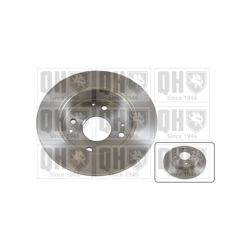 Jeu de 2 disques de frein arrière QUINTON HAZELL BDC3784