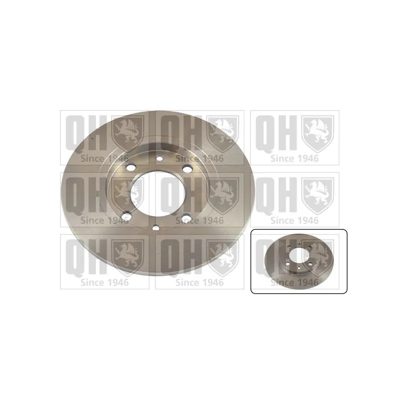 Jeu de 2 disques de frein arrière QUINTON HAZELL BDC3786