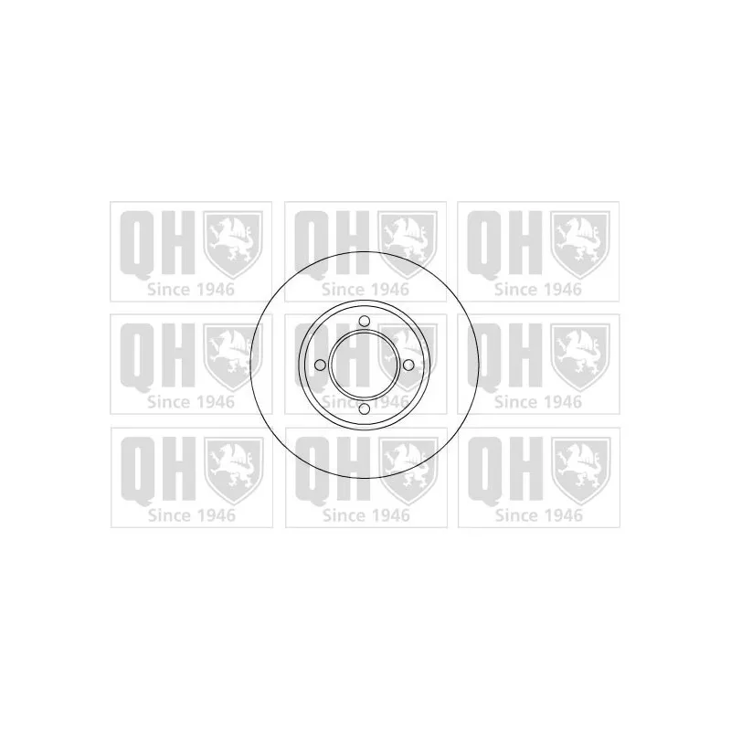 Jeu de 2 disques de frein avant QUINTON HAZELL BDC3794