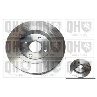 Jeu de 2 disques de frein arrière QUINTON HAZELL BDC3807