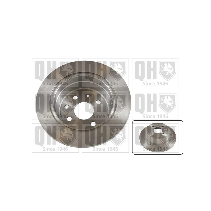 Jeu de 2 disques de frein arrière QUINTON HAZELL BDC3827