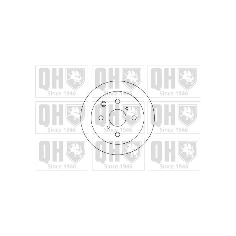 Jeu de 2 disques de frein arrière QUINTON HAZELL BDC3904