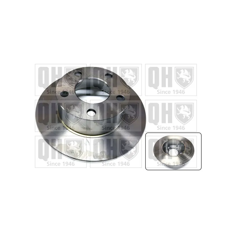 Jeu de 2 disques de frein arrière QUINTON HAZELL BDC3929