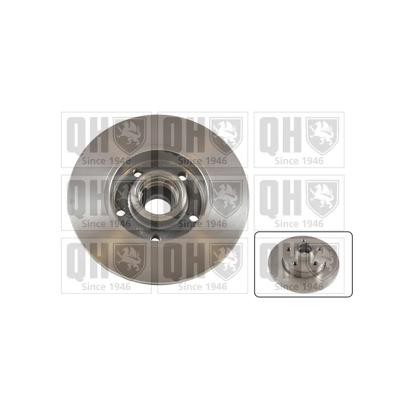 Jeu de 2 disques de frein arrière QUINTON HAZELL BDC3937