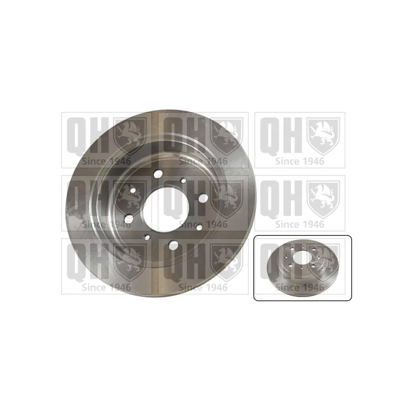 Jeu de 2 disques de frein arrière QUINTON HAZELL BDC4369