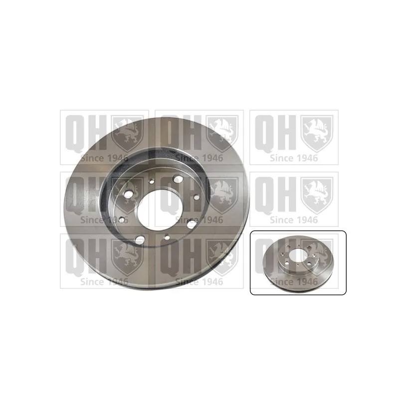 Jeu de 2 disques de frein avant QUINTON HAZELL BDC4371