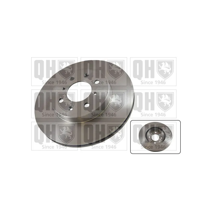 Jeu de 2 disques de frein avant QUINTON HAZELL BDC4372