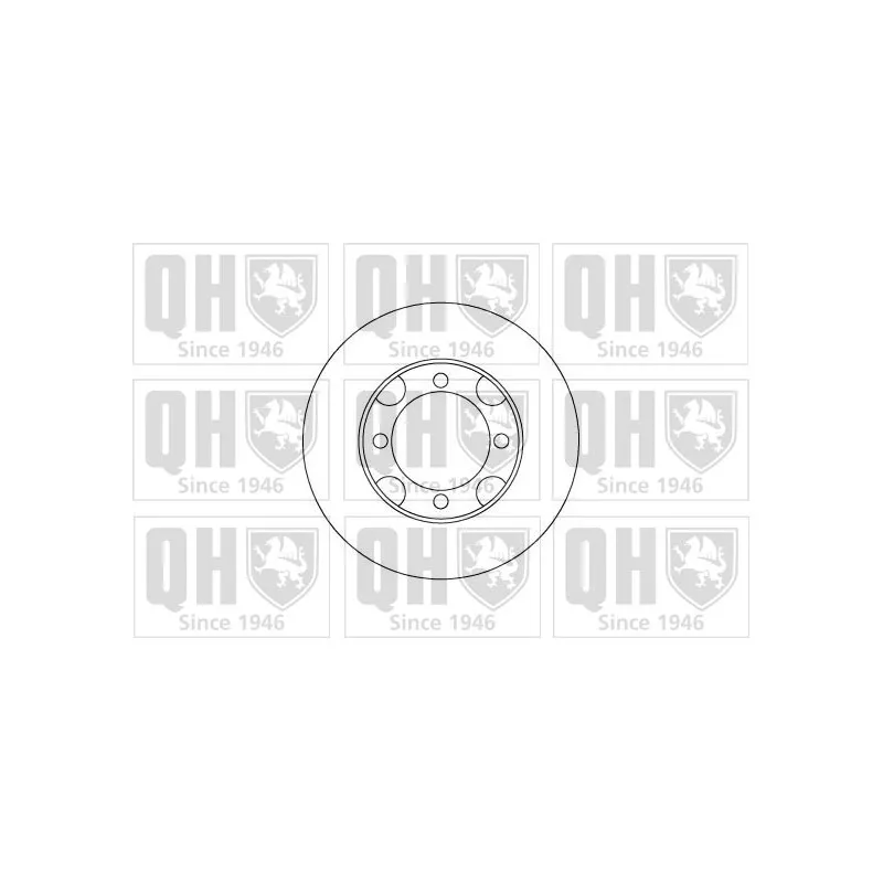 Jeu de 2 disques de frein avant QUINTON HAZELL BDC4376