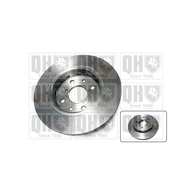 Jeu de 2 disques de frein avant QUINTON HAZELL BDC4377