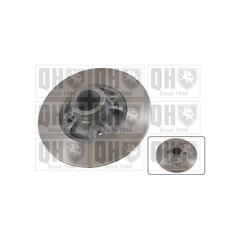 Jeu de 2 disques de frein arrière QUINTON HAZELL BDC4402
