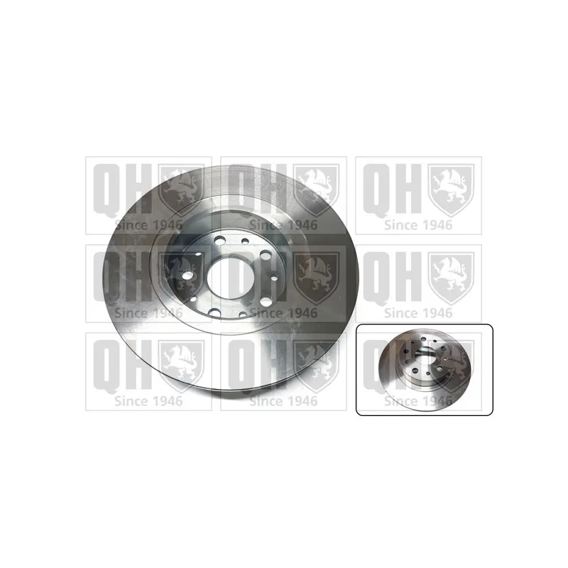 Jeu de 2 disques de frein arrière QUINTON HAZELL BDC4502