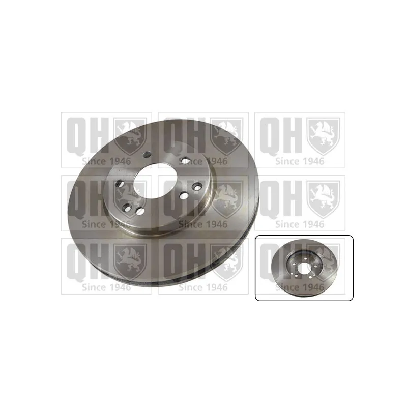 Jeu de 2 disques de frein avant QUINTON HAZELL BDC4540