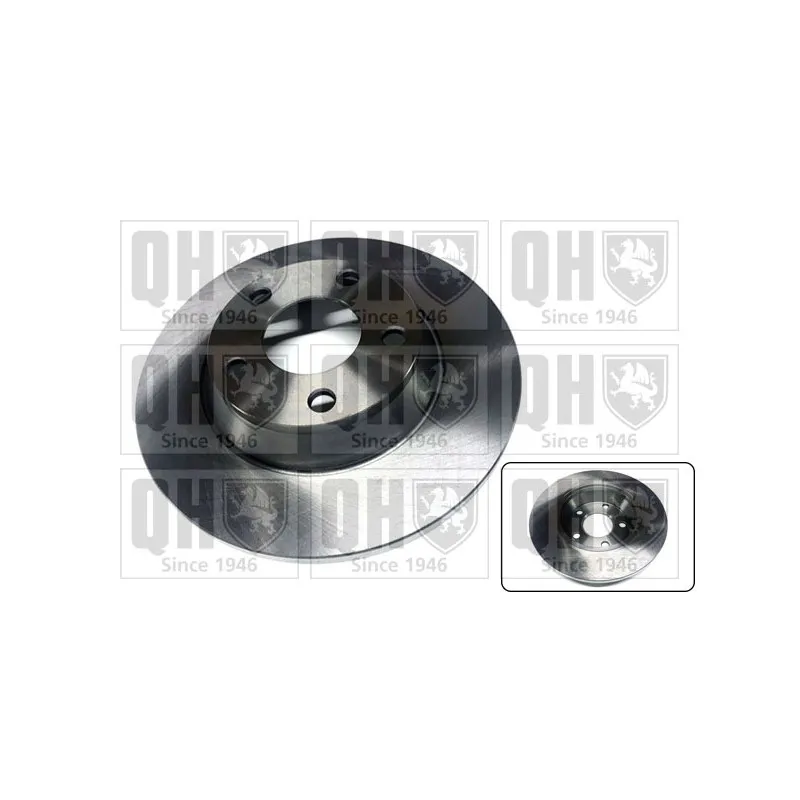 Jeu de 2 disques de frein avant QUINTON HAZELL BDC4578
