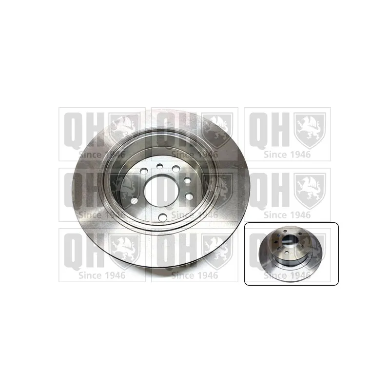 Jeu de 2 disques de frein arrière QUINTON HAZELL BDC4581