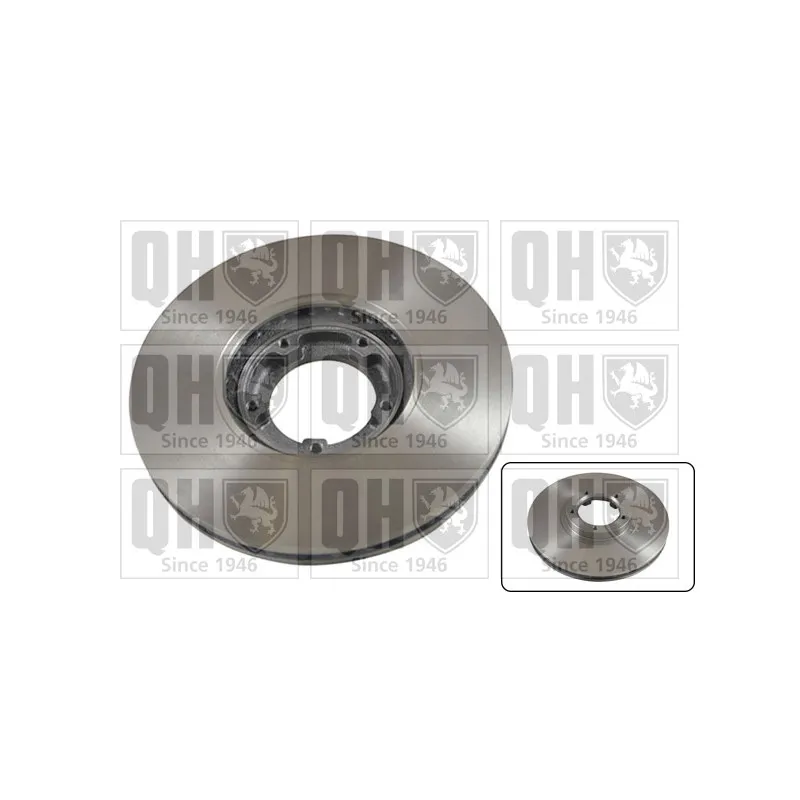 Jeu de 2 disques de frein avant QUINTON HAZELL BDC4584