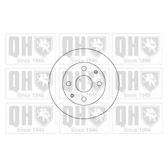 Jeu de 2 disques de frein avant QUINTON HAZELL BDC4593
