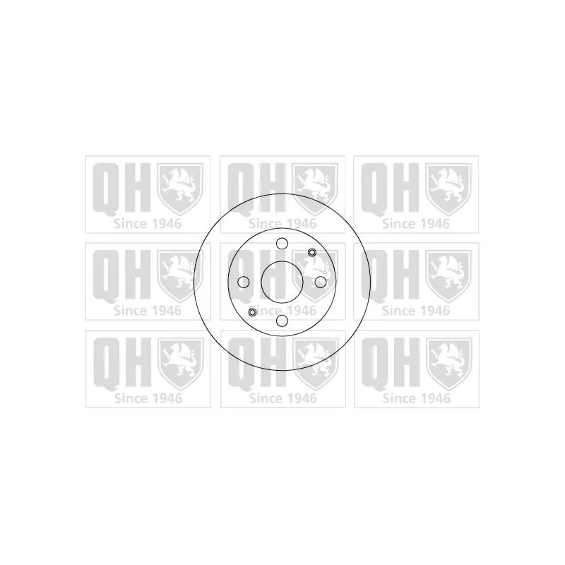 Jeu de 2 disques de frein avant QUINTON HAZELL BDC4593