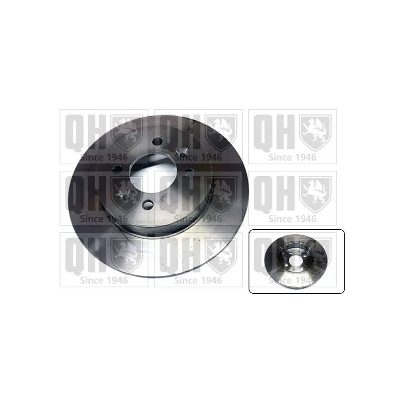 Jeu de 2 disques de frein arrière QUINTON HAZELL BDC4599