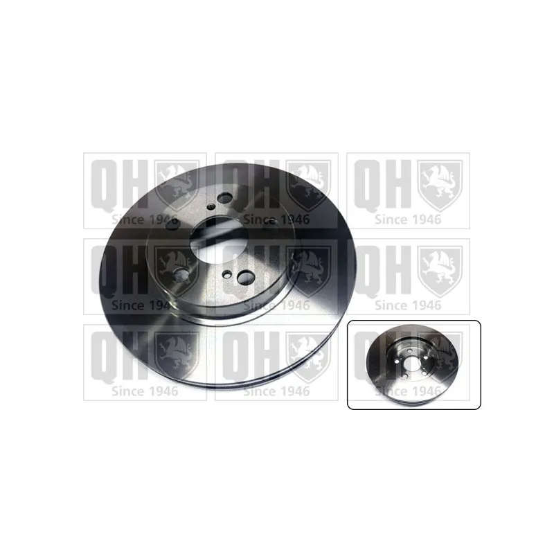 Jeu de 2 disques de frein arrière QUINTON HAZELL BDC4615