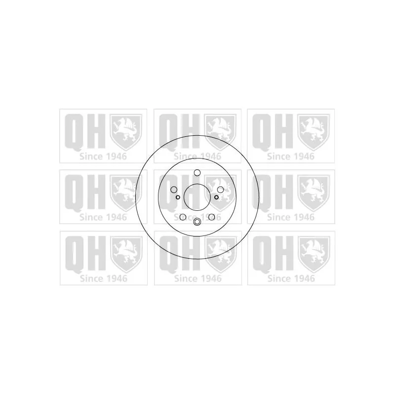 Jeu de 2 disques de frein arrière QUINTON HAZELL BDC4624