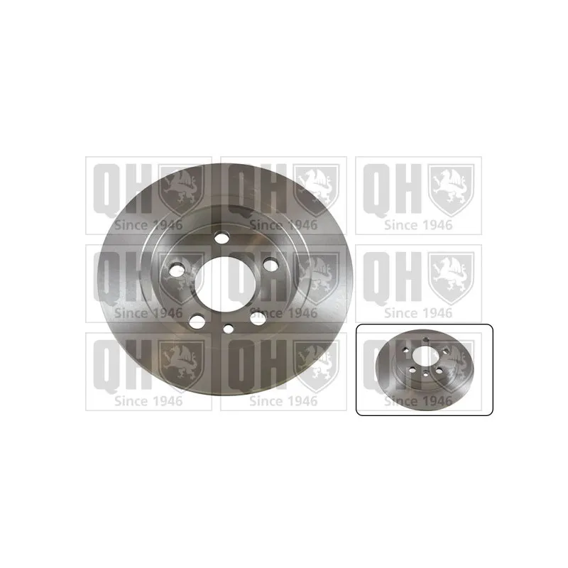 Jeu de 2 disques de frein arrière QUINTON HAZELL BDC4627