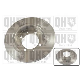 Jeu de 2 disques de frein arrière QUINTON HAZELL BDC4634