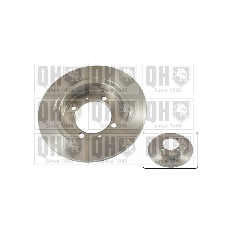 Jeu de 2 disques de frein arrière QUINTON HAZELL BDC4634