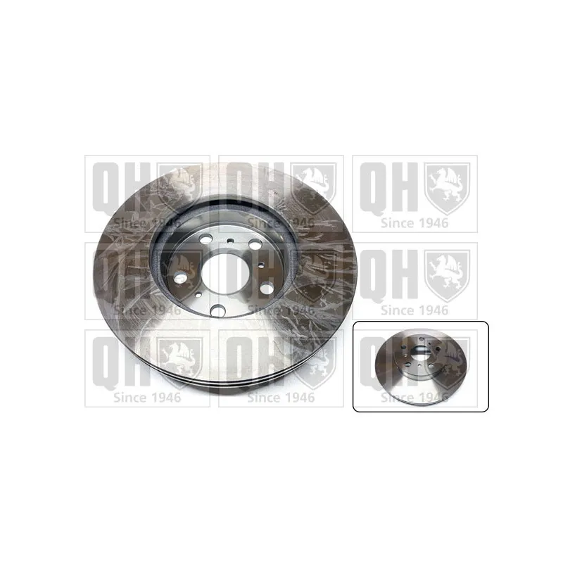 Jeu de 2 disques de frein avant QUINTON HAZELL BDC4644