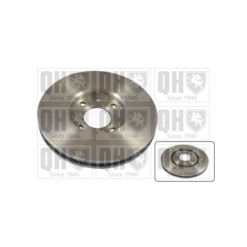 Jeu de 2 disques de frein avant QUINTON HAZELL BDC4662