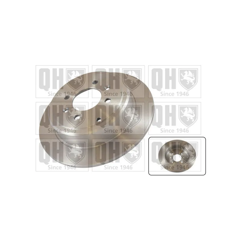 Jeu de 2 disques de frein arrière QUINTON HAZELL BDC4663