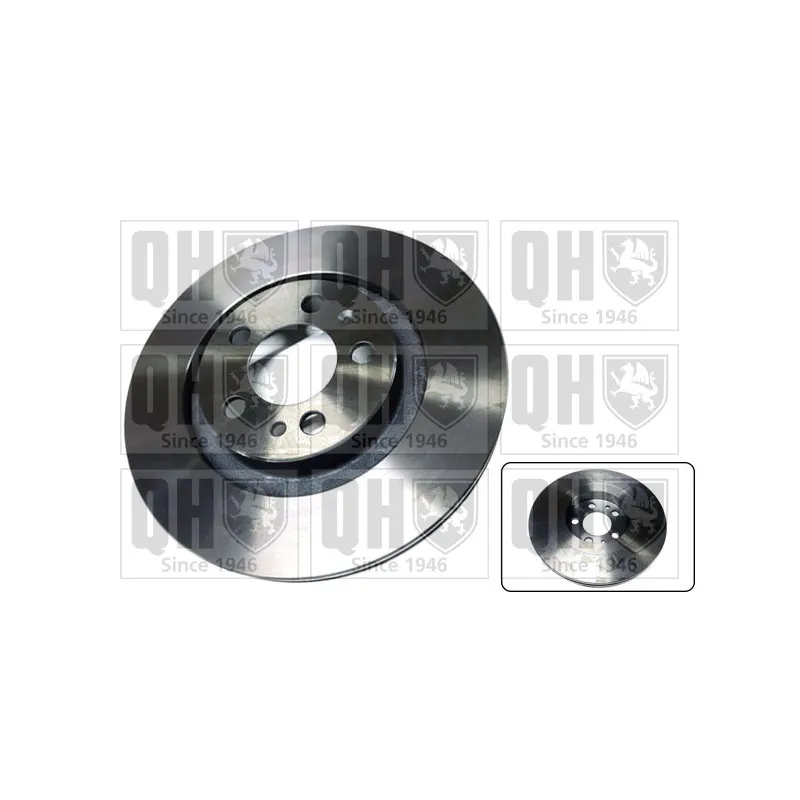 Jeu de 2 disques de frein avant QUINTON HAZELL BDC4668